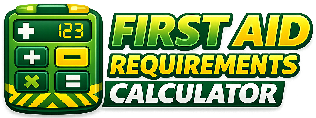 First aid requirements calculator logo